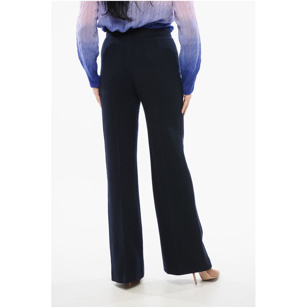 Wool and Cashmere Flared Pants