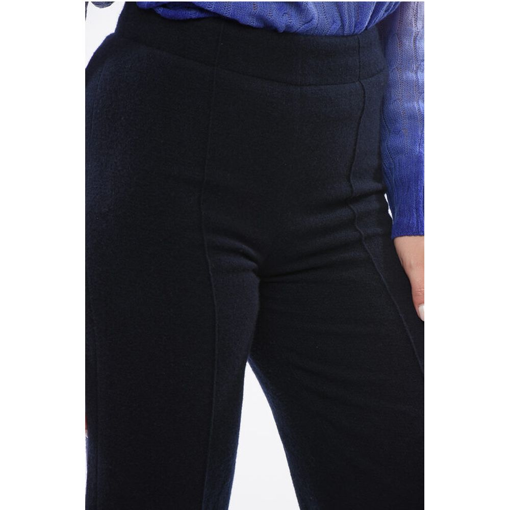 Wool and Cashmere Flared Pants