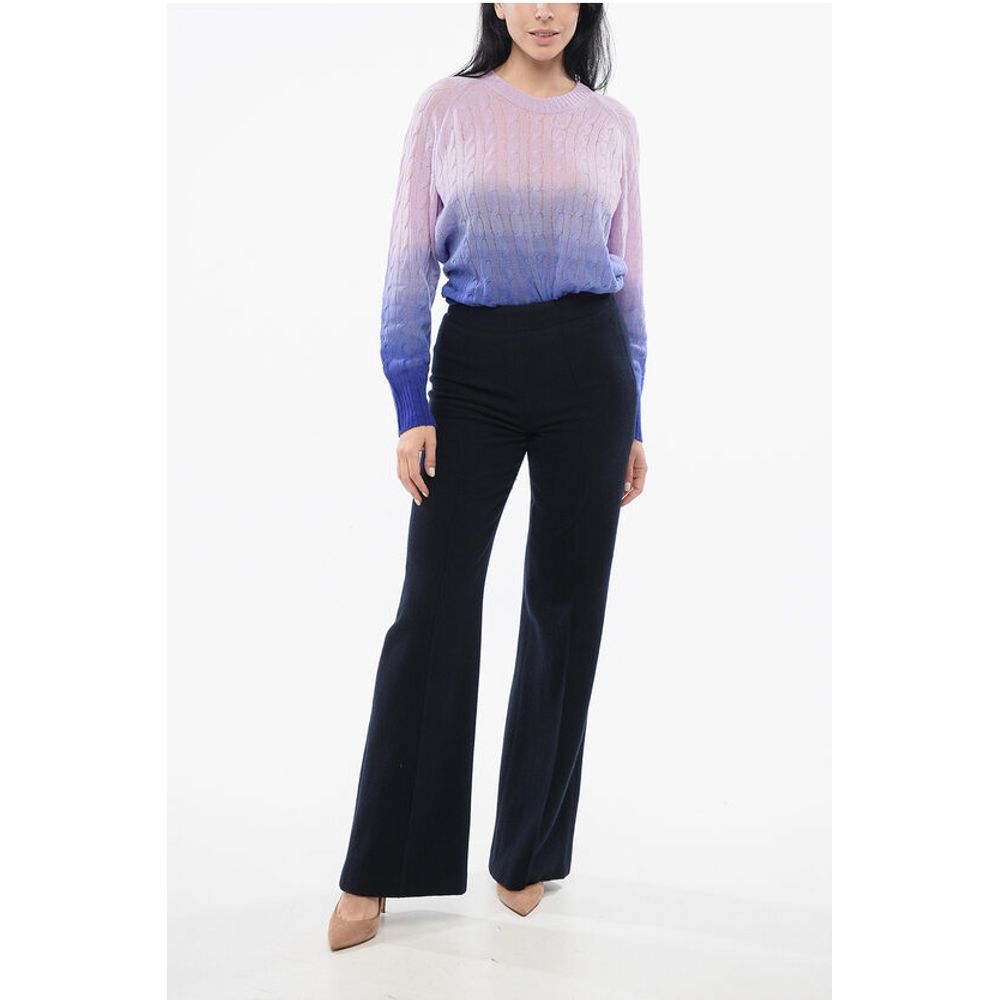 Wool and Cashmere Flared Pants