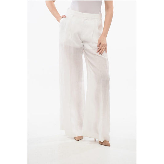 Ramie Wide Leg Pants
