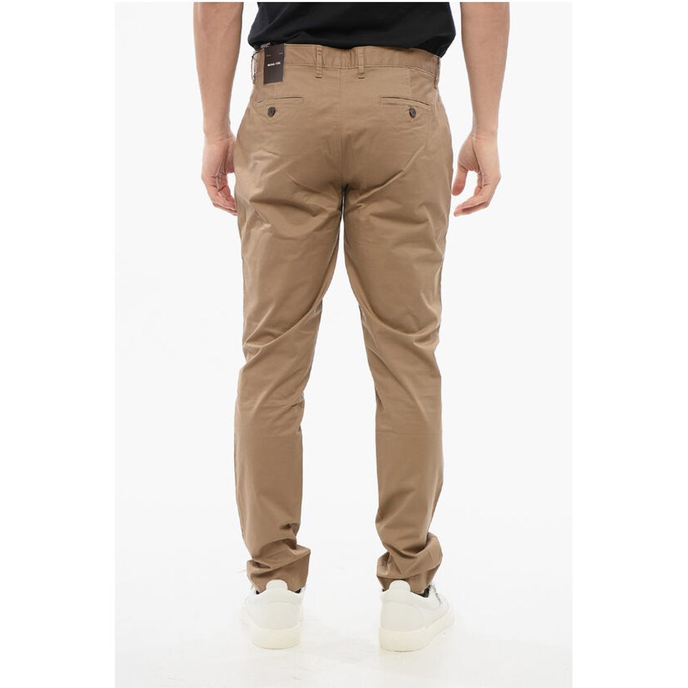 Stretch Cotton Skinny Fit Chinos Pants with Belt Loops