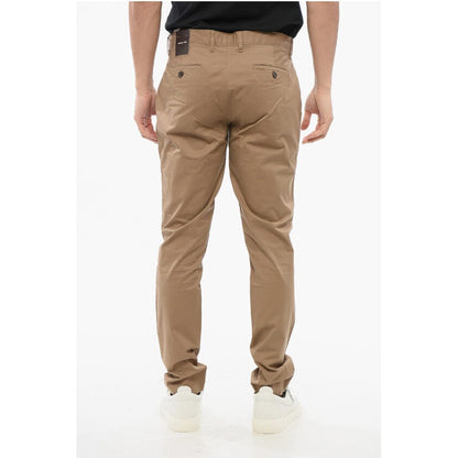 Stretch Cotton Skinny Fit Chinos Pants with Belt Loops