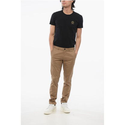 Stretch Cotton Skinny Fit Chinos Pants with Belt Loops