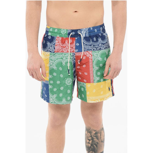 Bandana Patterned Swim Shorts