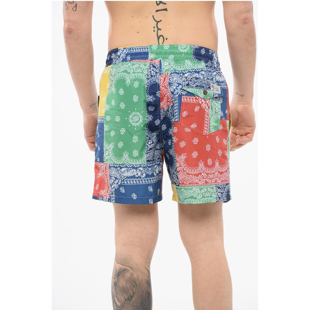 Bandana Patterned Swim Shorts