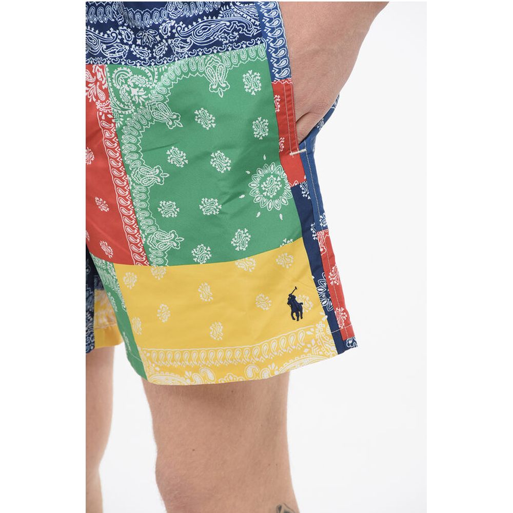 Bandana Patterned Swim Shorts