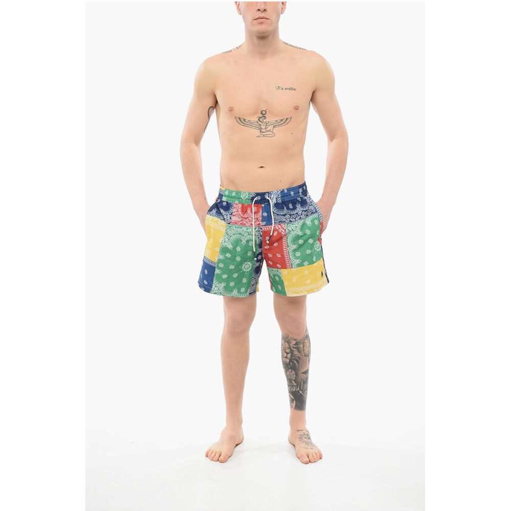 Bandana Patterned Swim Shorts