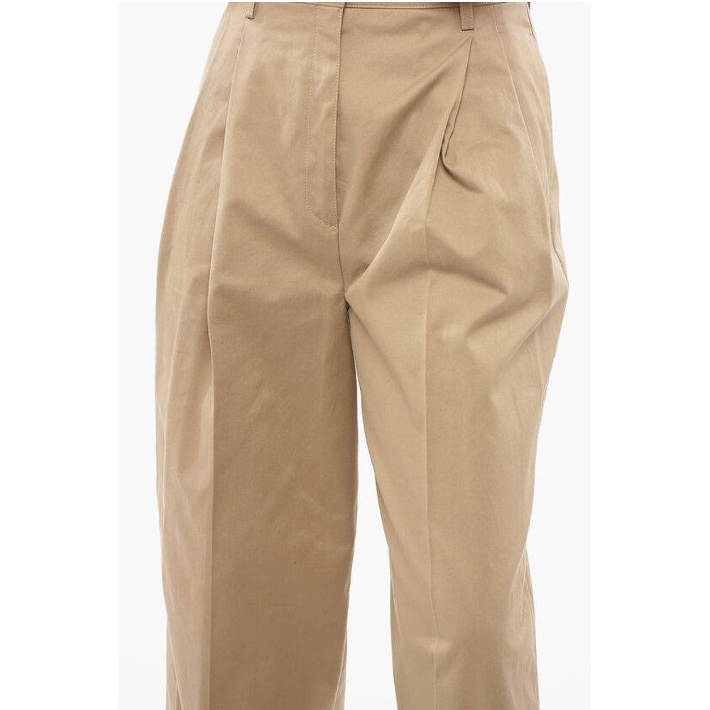 Pleated High-waisted Pants