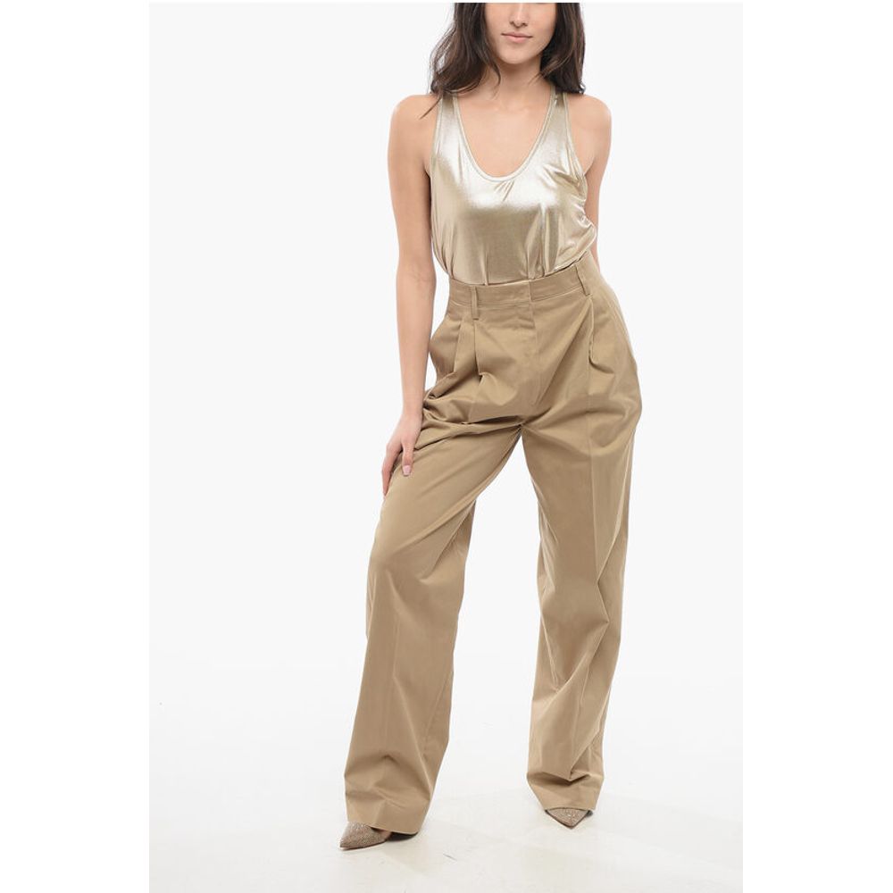 Pleated High-waisted Pants