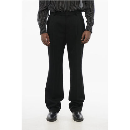 Double-pleated Wool 4-Pocketed Pants