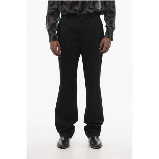 Double-pleated Wool 4-Pocketed Pants