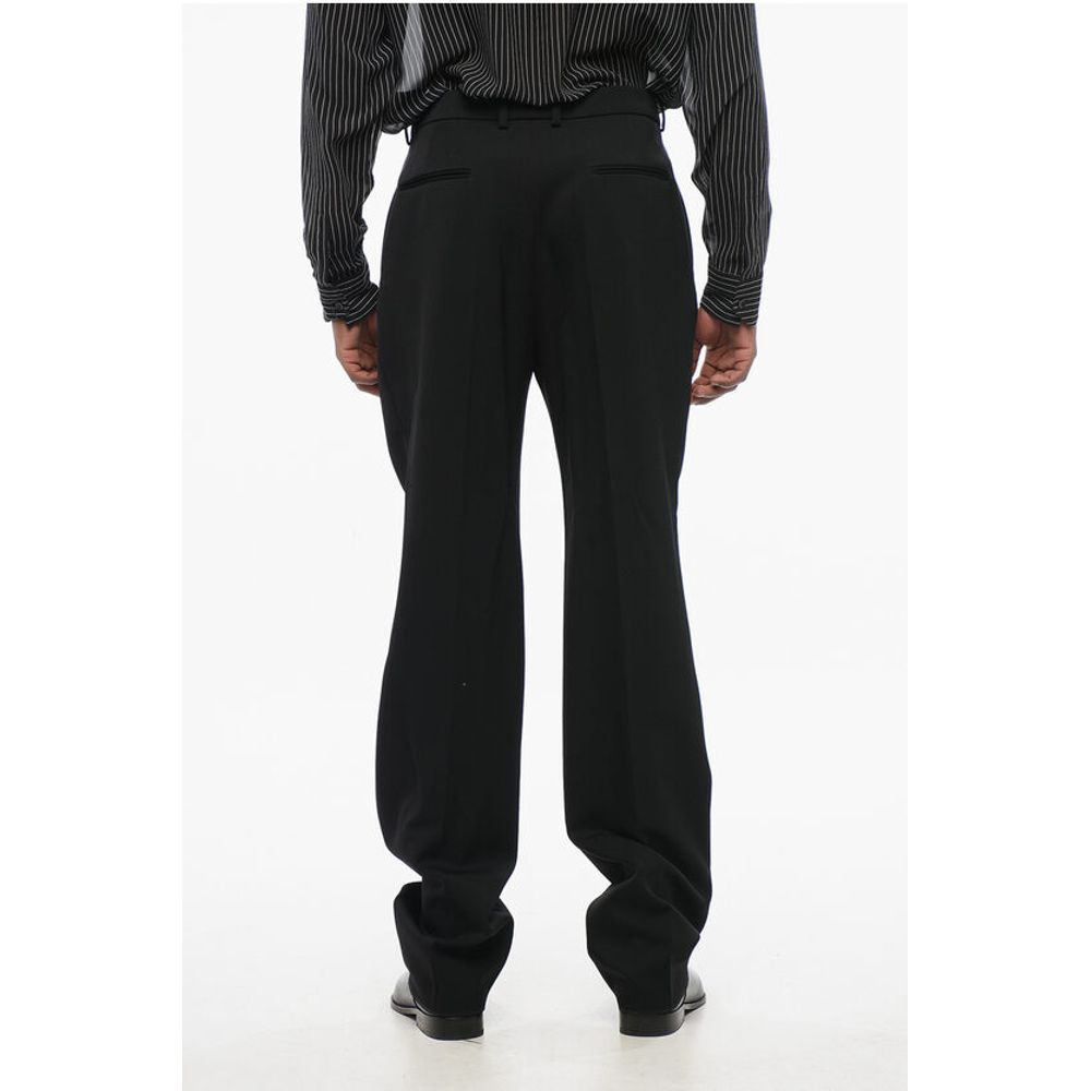 Double-pleated Wool 4-Pocketed Pants
