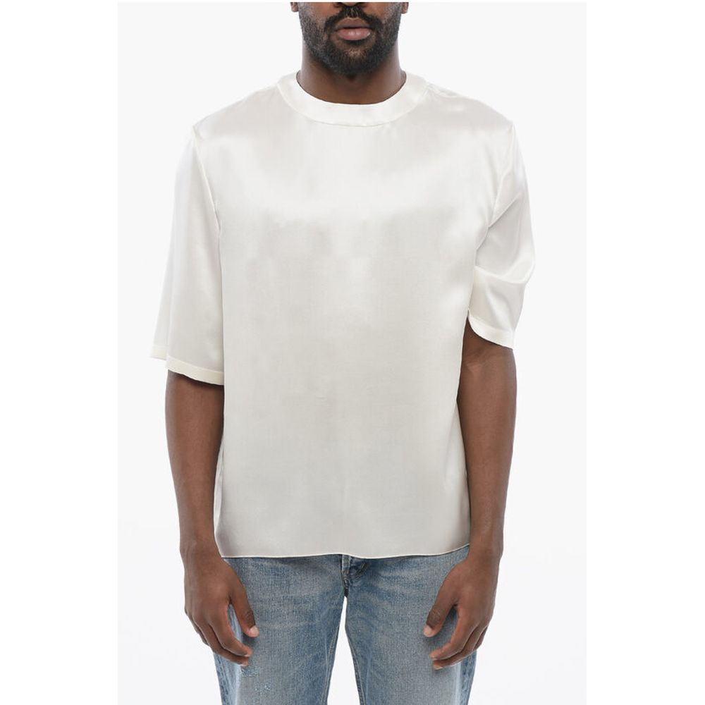 Short-sleeved Silk Blouse