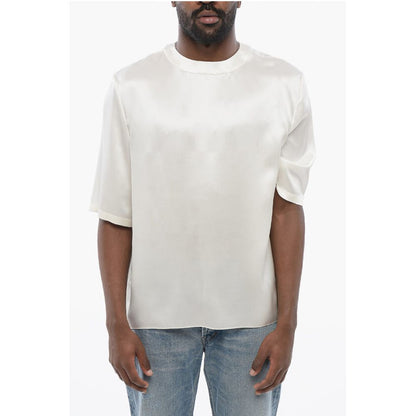 Short-sleeved Silk Blouse
