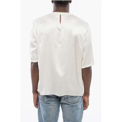 Short-sleeved Silk Blouse