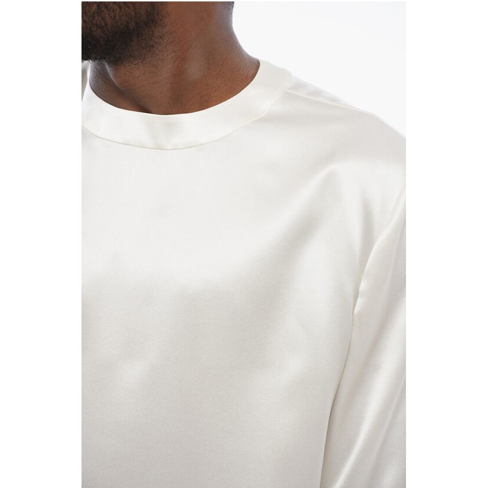 Short-sleeved Silk Blouse