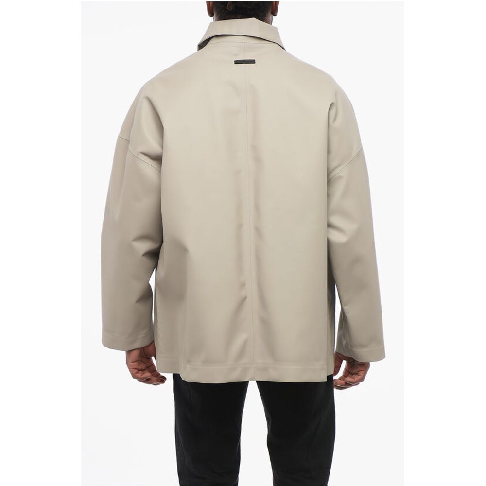Zip-up Monochrome Nylon Windbreaker