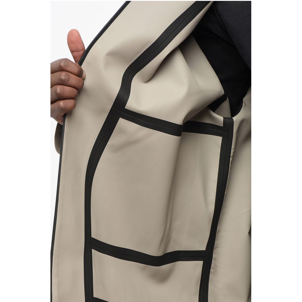 Zip-up Monochrome Nylon Windbreaker
