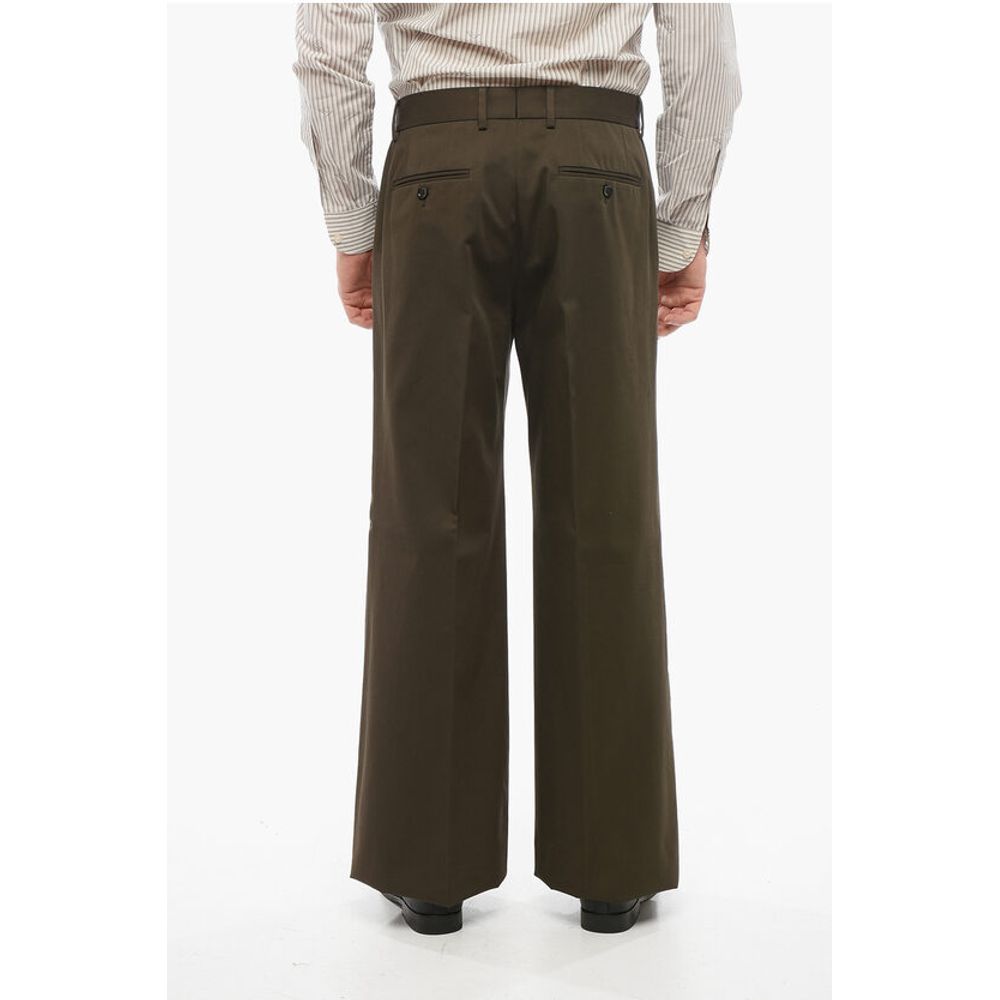 Cotton Wide Leg Chinos Pants