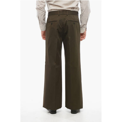 Cotton Wide Leg Chinos Pants