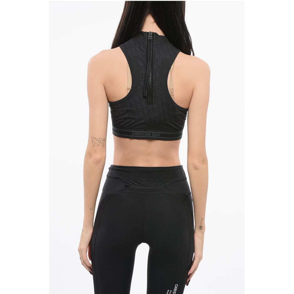 All-over Logoed Technical Fabric Sports Top
