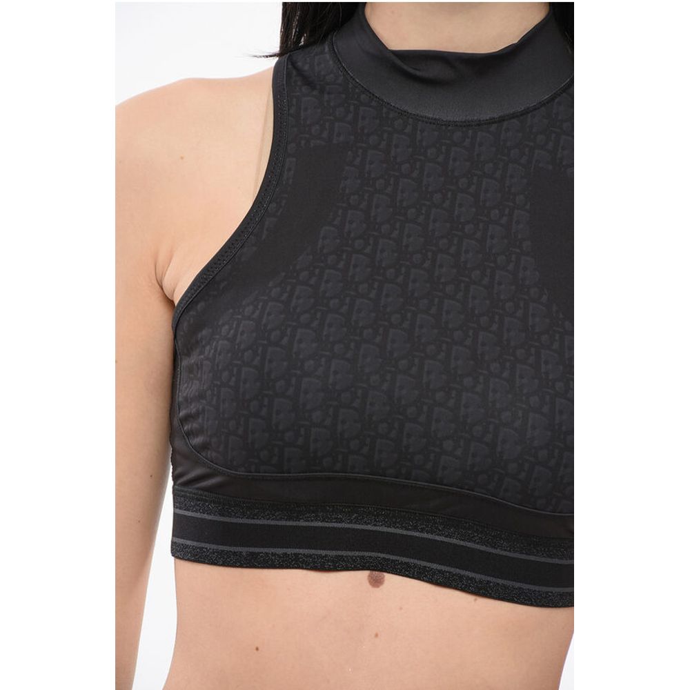 All-over Logoed Technical Fabric Sports Top