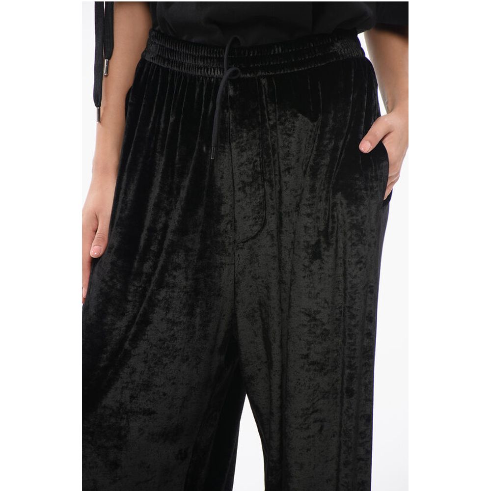 Velvet Wide-leg Pants