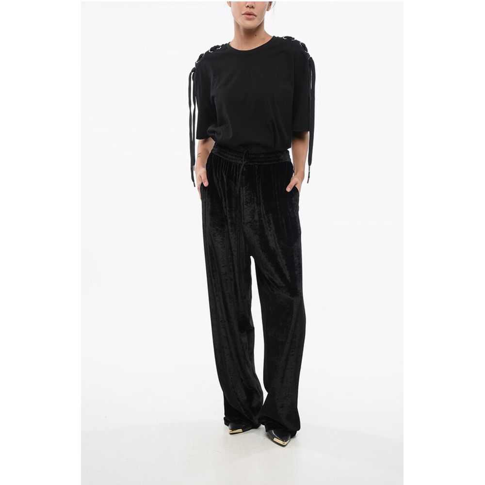 Velvet Wide-leg Pants