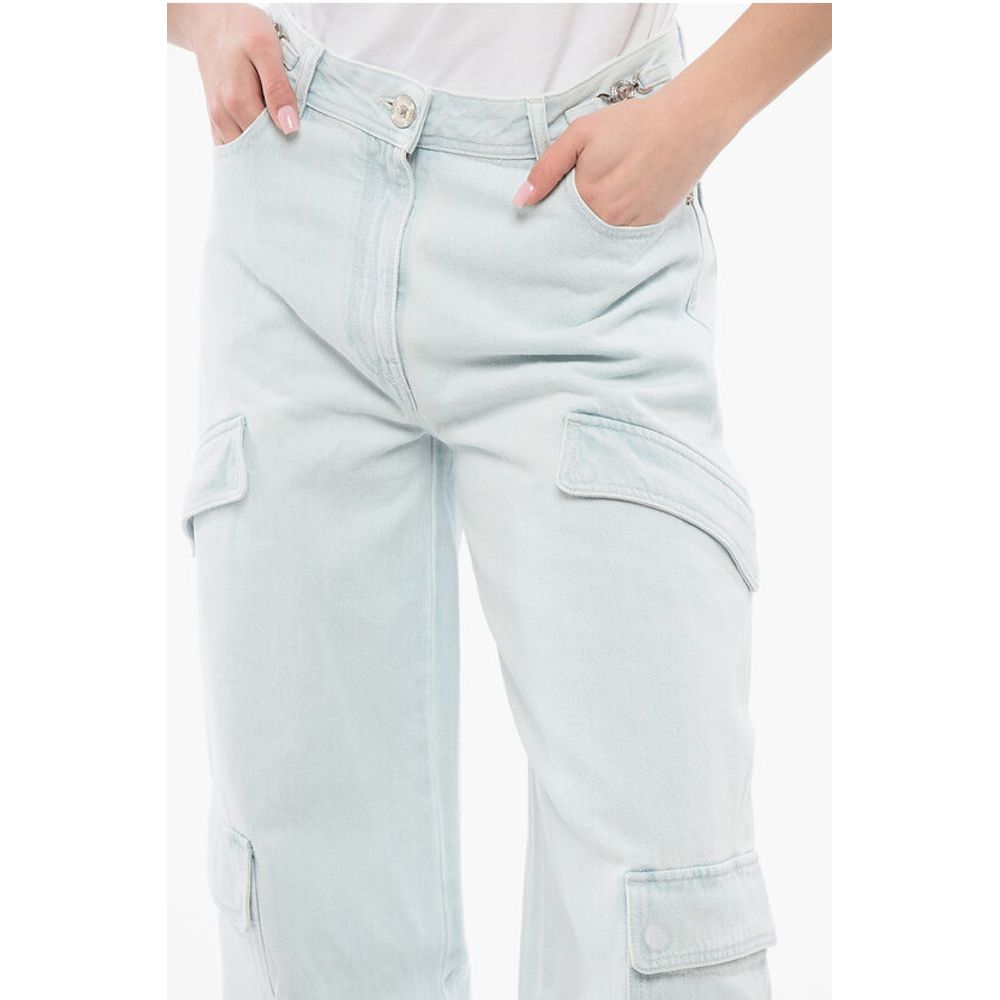 Medusa Cargo Denims with Light Wash