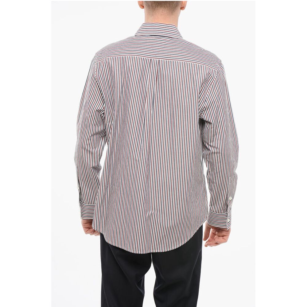 Awning Striped Cotton Shirt with Breast-pocket