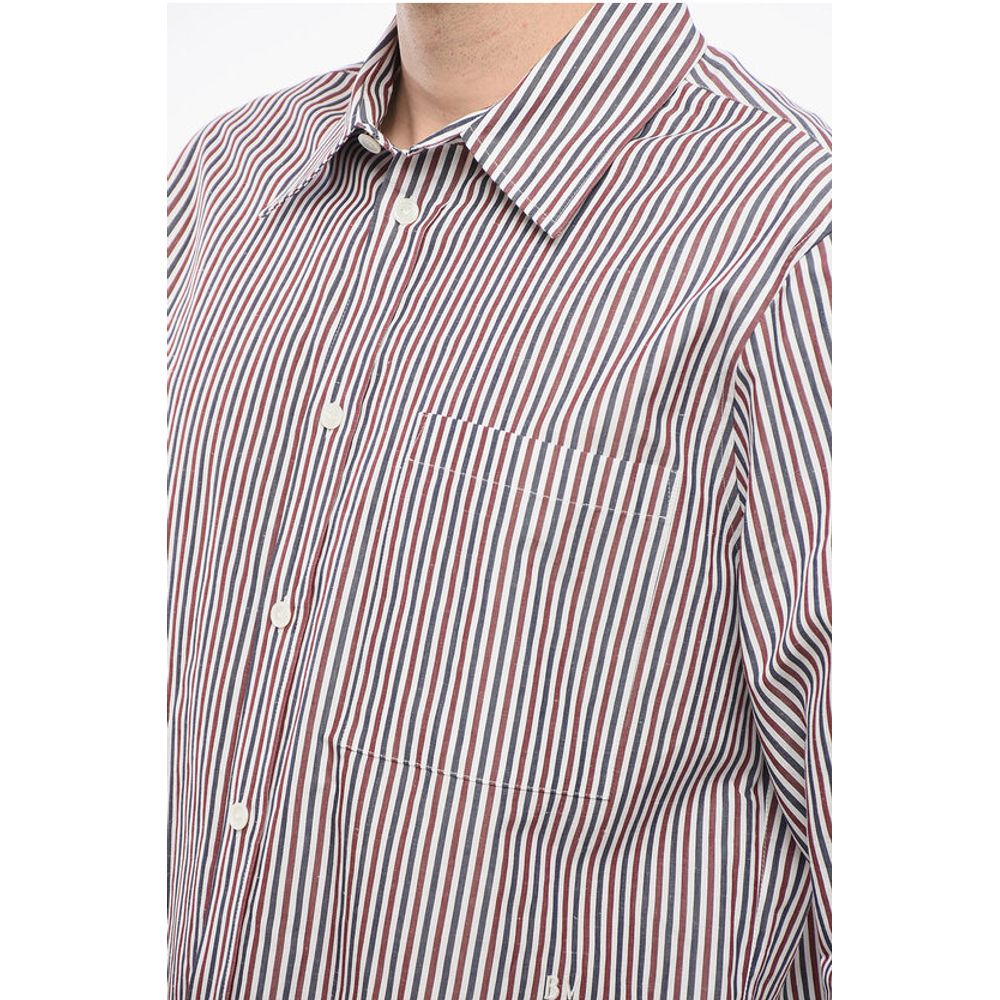 Awning Striped Cotton Shirt with Breast-pocket