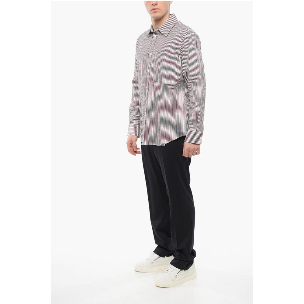 Awning Striped Cotton Shirt with Breast-pocket