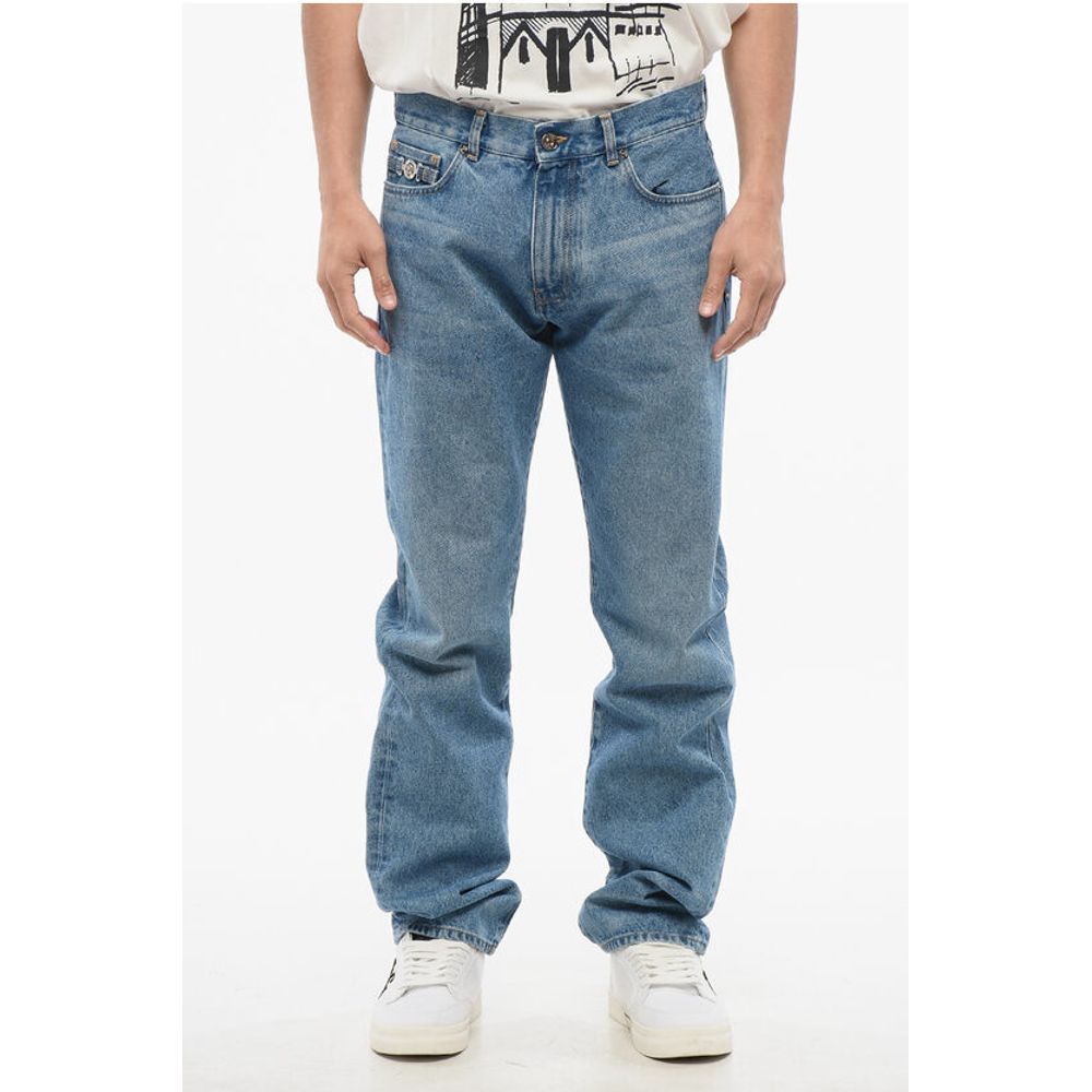 Mid Washed Slim Fit Denims 17cm