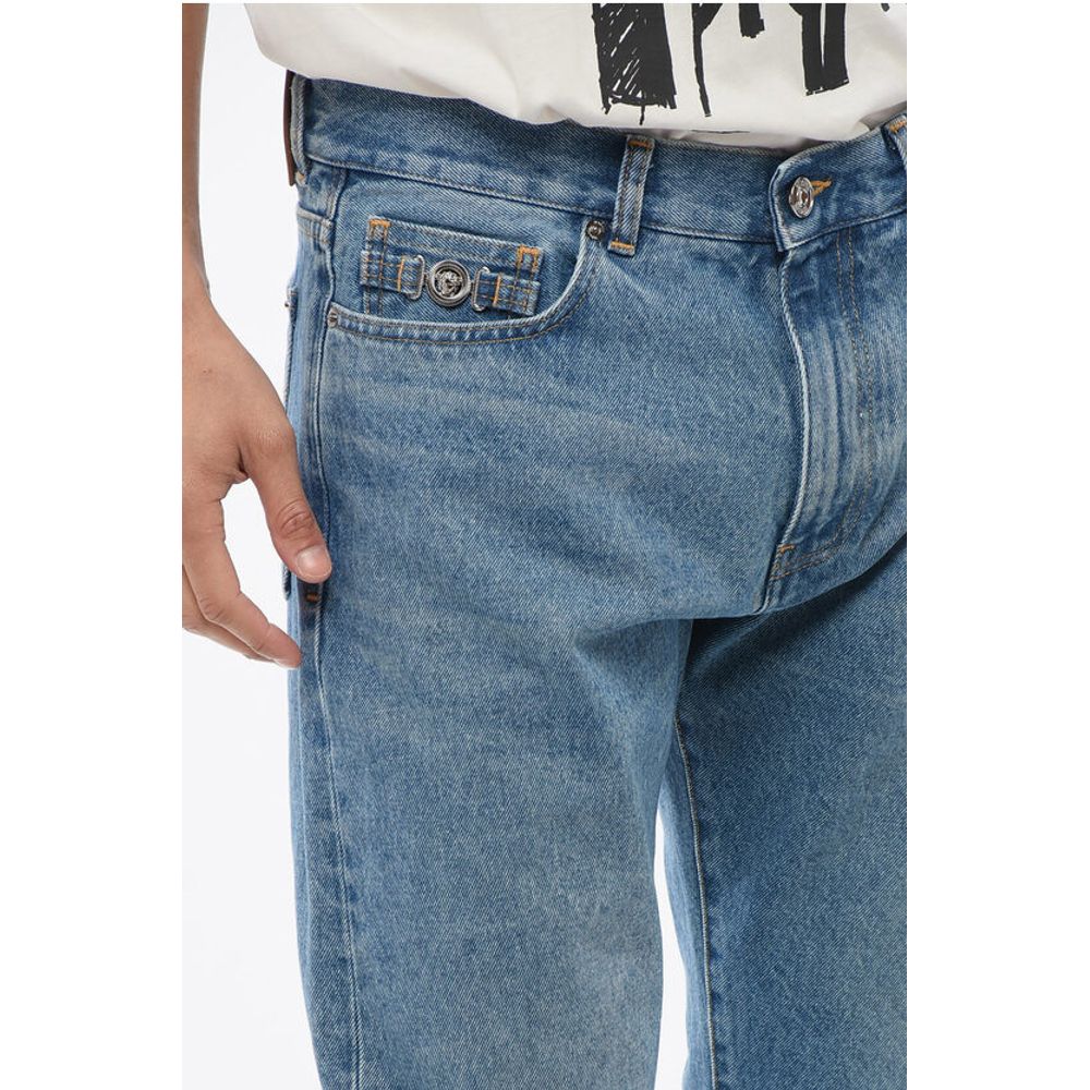 Mid Washed Slim Fit Denims 17cm
