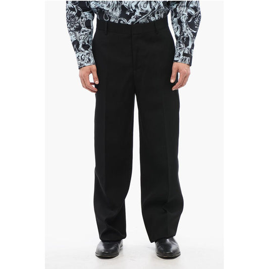 4-Pocketed Virgin Wool Pants with Belt Loops