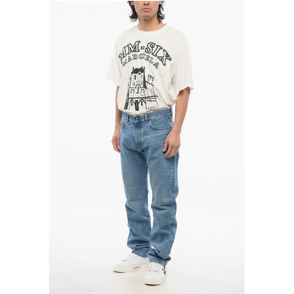 Mid Washed Slim Fit Denims 17cm
