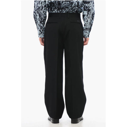 4-Pocketed Virgin Wool Pants with Belt Loops