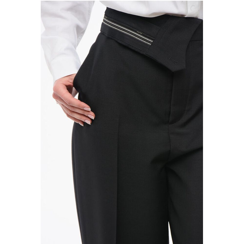 Cropped Carrot Fit Pants