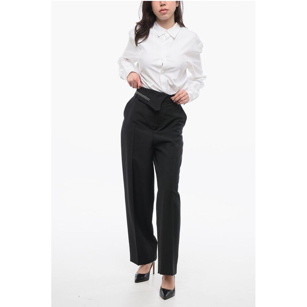 Cropped Carrot Fit Pants