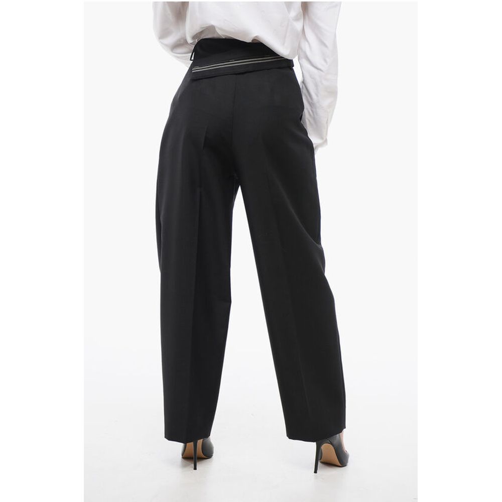 Cropped Carrot Fit Pants
