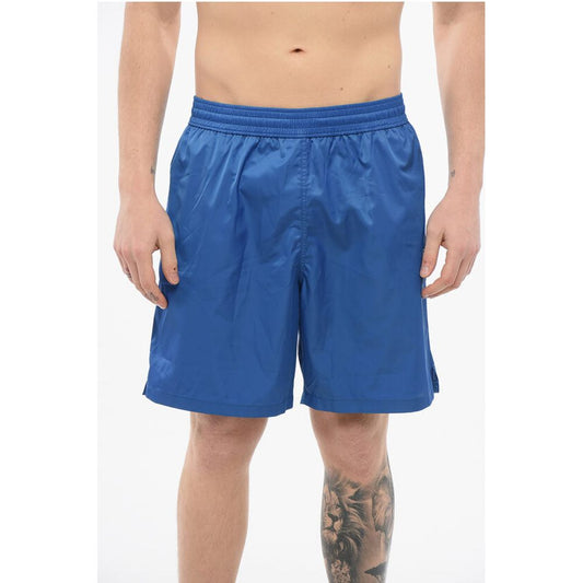Solid Color ARROW SURFER Swim Shorts with Printed Logo