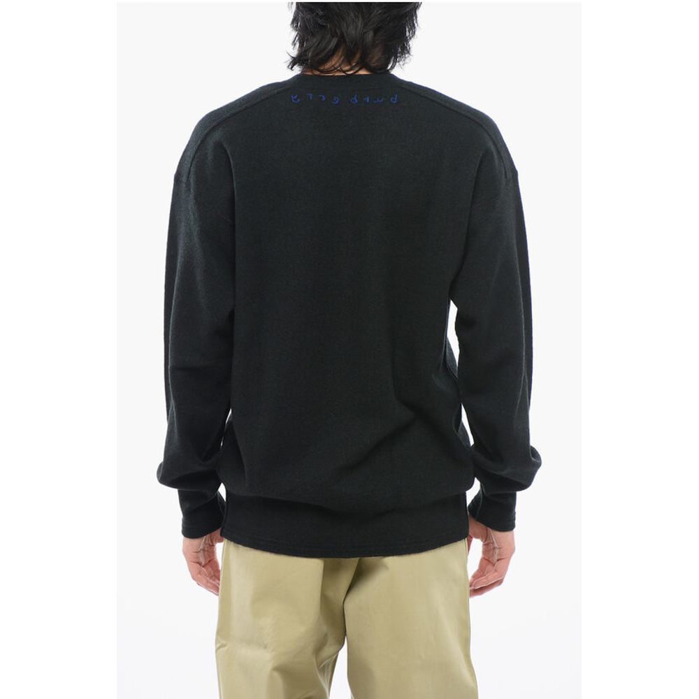 Wool Dropped-shoulder Sweater