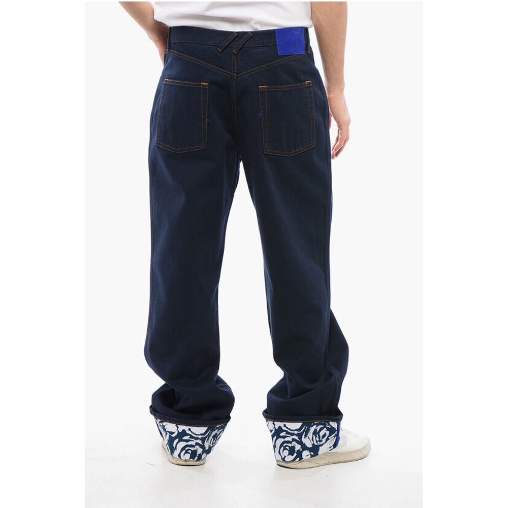 Dark-washed Wide-leg Denims