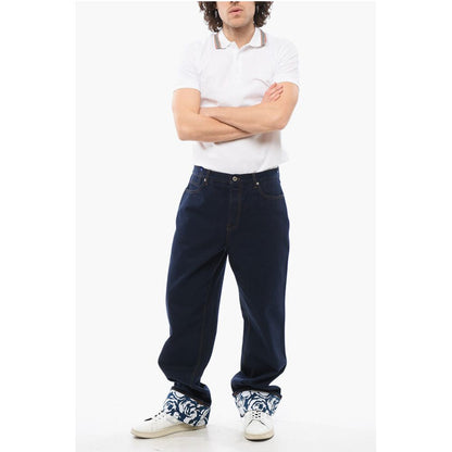 Dark-washed Wide-leg Denims
