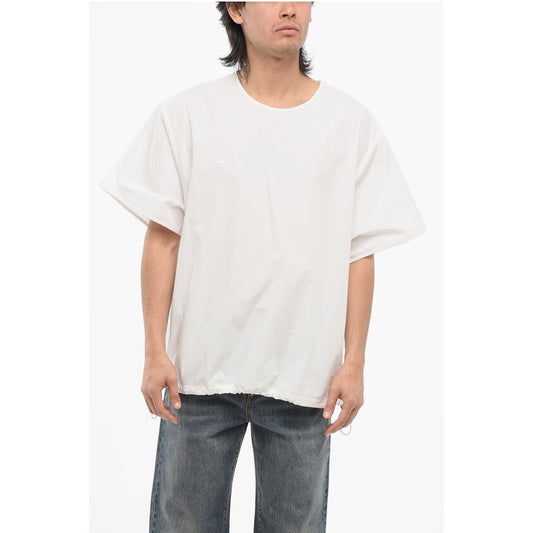 WALES BONNER Cotton Poplin Shirt with Drawstring Hem