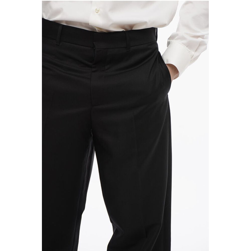 4-Pocketed Mohair Blend Pants