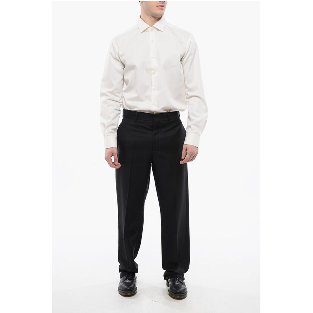 4-Pocketed Mohair Blend Pants