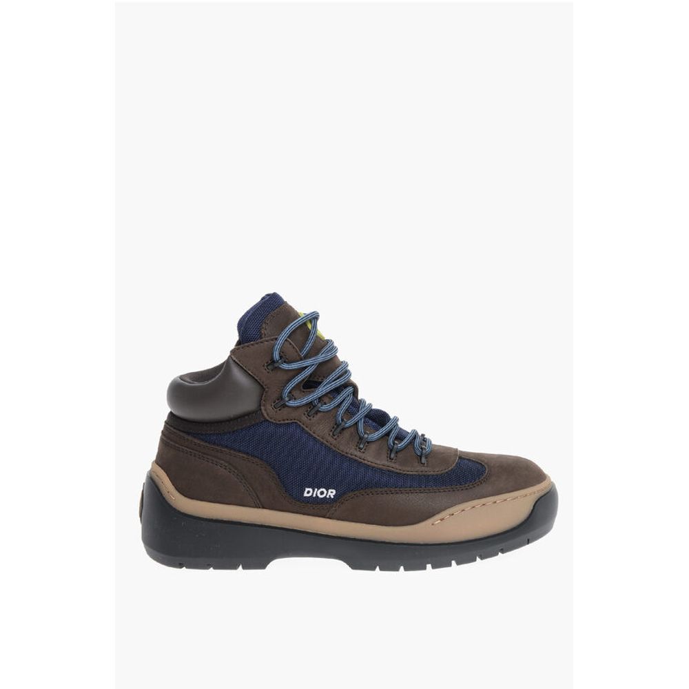 Leather HIKING Booties with Canvas Inserts