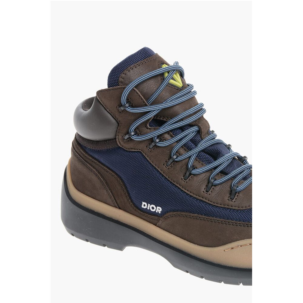 Leather HIKING Booties with Canvas Inserts