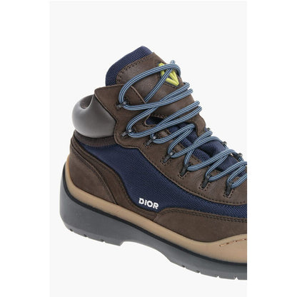 Leather HIKING Booties with Canvas Inserts